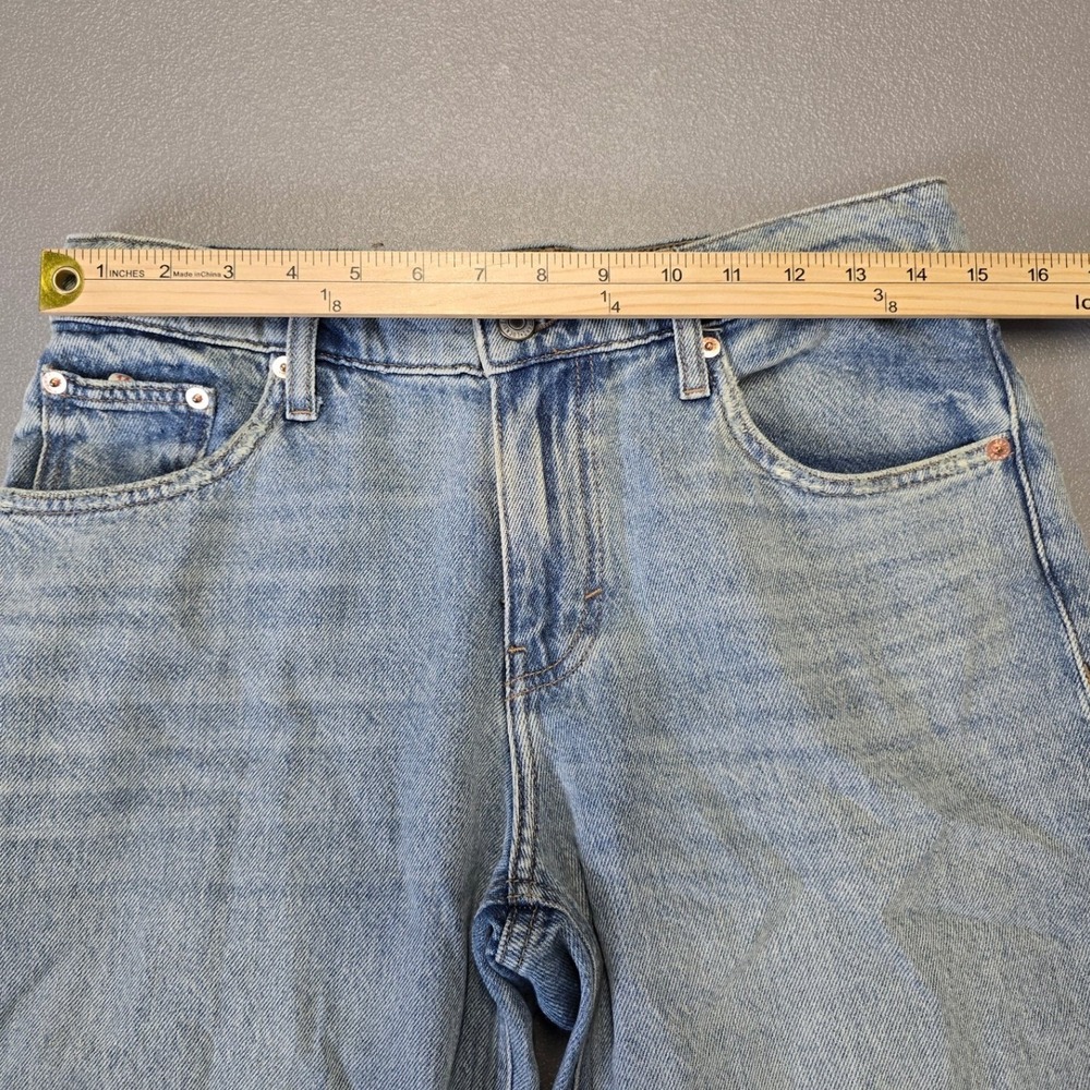 Lucky Brand Barrel Jeans Womens 2/26R Light Wash Wide Leg Relaxed Fit - Picture 3 of 10